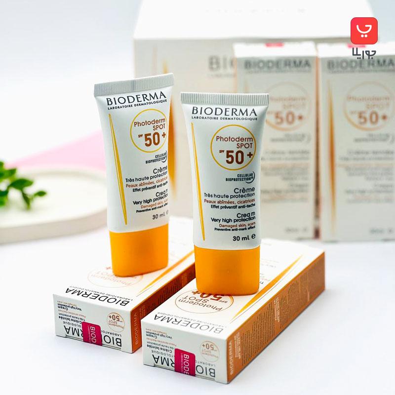 کرم ضد آفتاب بی رنگ بایودرما مدل Photoderm Spot spf50